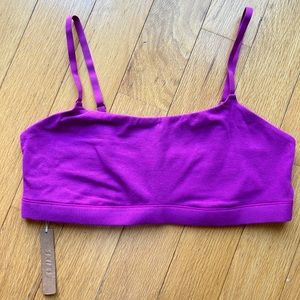 Skims Brand New Cotton Jersey Scoop Bralette Fuchsia Size 2X